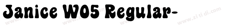 Janice W05 Regular字体转换